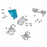 OEM 2021 Jeep Gladiator Engine Mount Diagram - 68328258AE