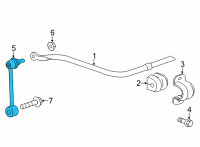 OEM 2022 Cadillac CT5 LINK ASM-RR STAB SHF Diagram - 84978593