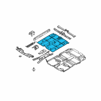 OEM 2004 Nissan Murano Floor-Front Diagram - 74312-CA030