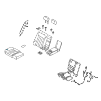 OEM 2011 Hyundai Equus Frame & Pad Assembly-Rear Seat Cushion Diagram - 89210-3N500