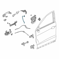 OEM Acura RDX Rod Set, Right Front Door Latch Diagram - 72113-TX4-305