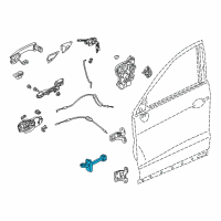 OEM Acura RDX Checker Complete , Left Front Diagram - 72380-TX4-A02