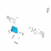 OEM 2002 Hyundai Elantra Core & Seal Assembly-Evaporator Diagram - 97139-2D000