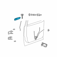 OEM 2007 Chrysler Aspen Handle-Front Door Exterior Diagram - 1EH581B6AA