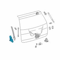 OEM 2018 Toyota Sienna Actuator Diagram - 68910-08023