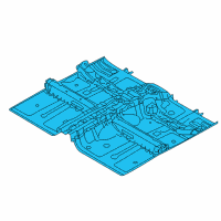 OEM 2010 Kia Forte Koup Panel Assembly-Floor Center Diagram - 651001M200