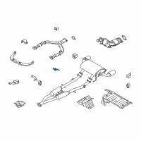 OEM Infiniti FX37 Bracket-Exhaust Mounting Diagram - 20742-JL00B