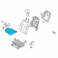 OEM 2012 Hyundai Veloster Cushion Assembly-Front Seat, Passenger Diagram - 88200-2V100-SR5