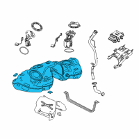 OEM 2017 Cadillac ATS Fuel Tank Diagram - 23349978