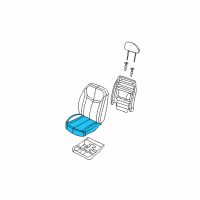 OEM 2008 Dodge Avenger Seat Cushion Foam Diagram - 68005357AA