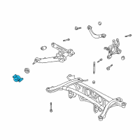 OEM 2006 Pontiac Vibe Bracket, Rear Suspension Lower Control Arm Front Diagram - 88971288