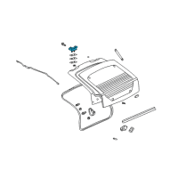 OEM Pontiac Aztek Hinge Asm-End Gate Window Diagram - 10301721