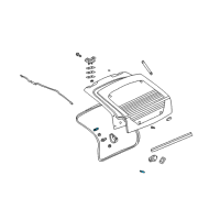 OEM Buick Lift Cylinder Stud Diagram - 11609286