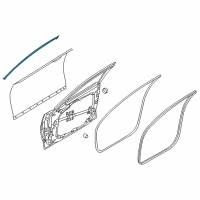 OEM Hyundai Genesis Weatherstrip-Door Opening Upper, LH Diagram - 82150-B1000