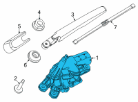 OEM 2020 Ford Edge Rear Motor Diagram - FK7Z-17508-A