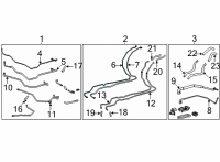 OEM 2022 Toyota Sienna Center AC Line Diagram - 88716-08360