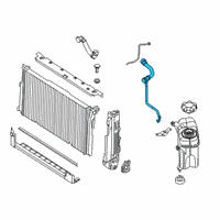 OEM BMW M2 Engine Radiator Hose Diagram - 11-53-8-071-985