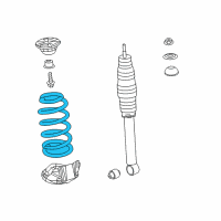 OEM Acura Spring, Rear Diagram - 52441-TX4-A02