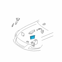 OEM Lexus GS300 Engine Control Computer Diagram - 89661-30W80