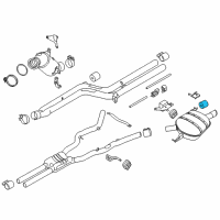 OEM 2011 BMW X3 Vibration Absorber Diagram - 18-30-3-412-863