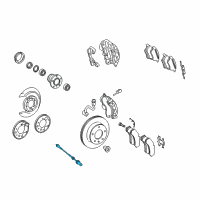 OEM 2004 Dodge Sprinter 3500 Sensor-Wheel Speed Diagram - 5104145AA