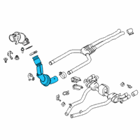 OEM 2022 BMW M8 Exchange Catalytic.Converter.Close To Engine Bottom Diagram - 18-32-7-856-830