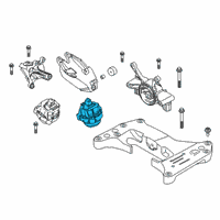 OEM 2022 BMW M440i ENGINE MOUNT, LEFT Diagram - 22-11-6-860-465