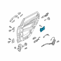 OEM Hyundai Tucson Rear Interior Door Handle Assembly, Left Diagram - 83610-D3000-NS5