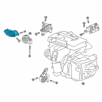 OEM Buick Envision Transmission Mount Bracket Diagram - 23482912