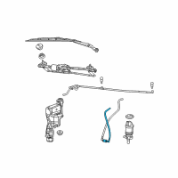 OEM 2014 Jeep Compass Hose-Washer Reservoir Diagram - 5189353AA