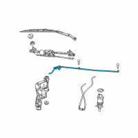 OEM 2009 Jeep Patriot Hose-Windshield Washer Diagram - 4879439AC