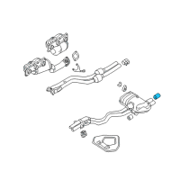 OEM 2008 BMW Z4 Chrome Tailpipe Trim Diagram - 18-30-7-551-507