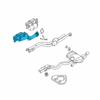 OEM BMW Z4 Exchange. Exhaust Manifold With Catalyst Diagram - 18-40-7-545-310