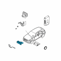 OEM 2008 Infiniti FX45 Distance Sensor Assembly Diagram - 28437-8Y80A