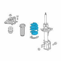 OEM 2020 Jeep Compass Rear Coil Spring Diagram - 68252566AB