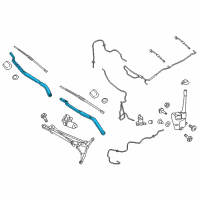 OEM 2017 Lincoln MKX Wiper Arm Diagram - FA1Z-17526-B