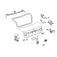 OEM 2017 Lexus ES350 Switch, Luggage Electrical Diagram - 84945-33020