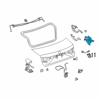 OEM 2014 Lexus ES300h Motor Assembly, Luggage Diagram - 85790-33011