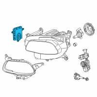 OEM 2014 Jeep Cherokee BALLAST-HEADLAMP Diagram - 68226783AA