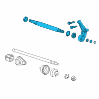 OEM Chevrolet Volt Front Cv Intermediate Shaft Diagram - 23488849