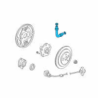 OEM 1997 Honda CR-V Hose Set, Rear Brake (Drum) Diagram - 01466-S07-000