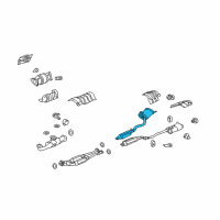 OEM 2009 Acura RL Muffler, Exhaust (R) Diagram - 18307-SJA-A07
