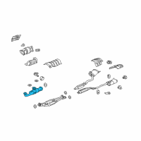 OEM 2012 Acura RL Pipe A, Exhaust Diagram - 18210-SJA-A04