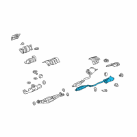 OEM 2012 Acura RL Muffler, Exhaust (L) Diagram - 18305-SJA-A07