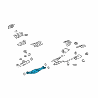 OEM Acura RL Pipe B, Exhaust Diagram - 18220-SJA-A04