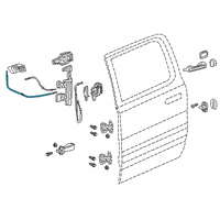 OEM 2020 Ram 1500 Cable-Inside Lock Cable Diagram - 68321320AA