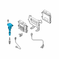 OEM 2022 Kia Niro Ignition Coil Assembly Diagram - 2730103HA0