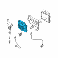 OEM Hyundai T/M Control Unit Diagram - 95441-2BAF2