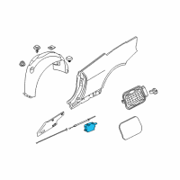 OEM BMW 545i Filler Flap Actuator Diagram - 67-11-6-987-635