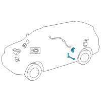 OEM 2019 Toyota Sequoia Height Sensor Diagram - 89408-34030